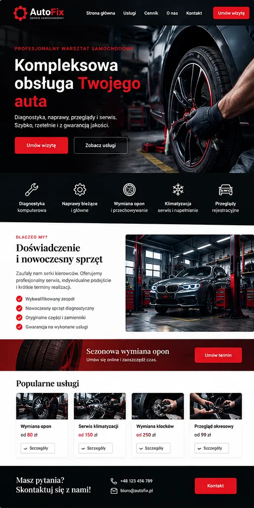 Warsztat — przykładowy projekt strony